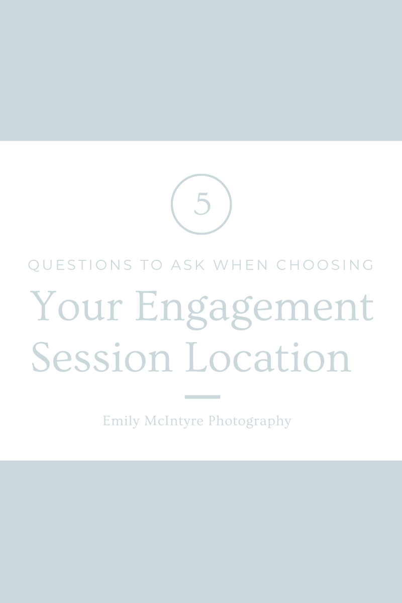 engagement session location